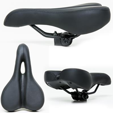 BANCO SELIM COURO SINTÉTICO PRETO VAZADO 264X163MM
