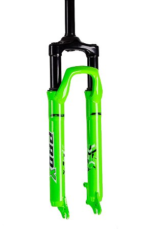 GARFO DE SUSPENSAO PRO-X 100MM ACO VERDE NEON S/TRAVA PARA ARO 26