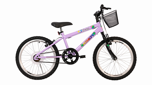 BICICLETA ARO (20) FEMININA COR LILAS S/ MARCHA ATHOR CHARMY