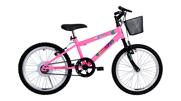 BICICLETA ARO (20) FEMININA COR ROSA S/ MARCHA ATHOR CHARMY