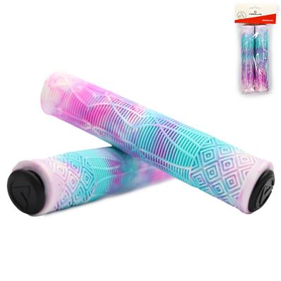 PAR DE MANOPLA PUNHO BIKE BMX3 ABSOLUTE BRACO/AZUL/ROSA