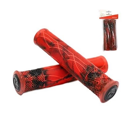 PAR DE MANOPLA PUNHO BIKE BMX3 ABSOLUTE VERM/PTO