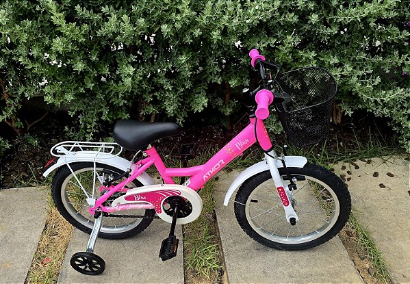 BICICLETA ARO (16) FEMININA COR ROSA S/ MARCHA ATHOR BLISS