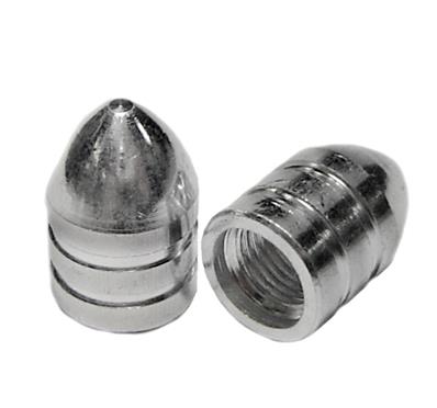 TAMPA DE PISTO (VALVULA) TIPO BALA ALUMÍNIO CROMADO (2UN)