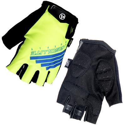 LUVA CICLISMO ABSOLUTE AMARELO/AZUL TAMANHO P