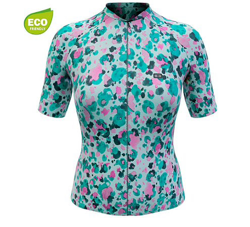 CAMISA CICLISMO FEMININA MARCIO MAY AQUARELA TAMANHO M