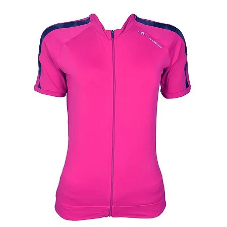 CAMISA CICLISMO FEMININA ELITE PINK TAMANHO P