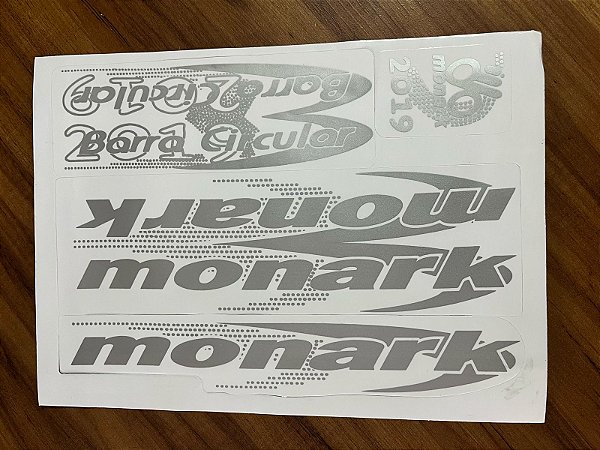ADESIVO PARA QUADRO DE BIKE MONARK PRATA 2019