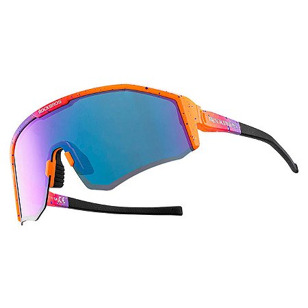 OCULOS CICLISMO POLARIZADO ROCKBROS SP297 LARANJA/ROXO