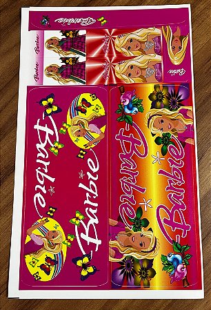 ADESIVO PARA QUADRO DE BIKE BARBIE BORBOLETA