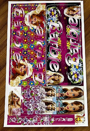ADESIVO PARA QUADRO DE BIKE BARBIE FLORES