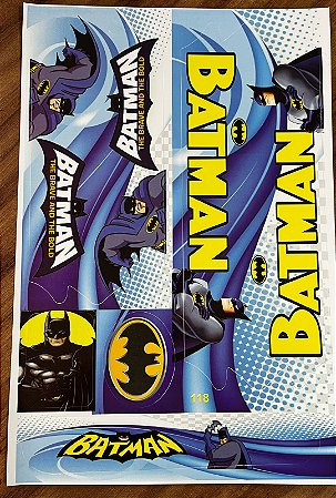 ADESIVO PARA QUADRO DE BIKE BATMAN THE BRAVE AND THE BOLD