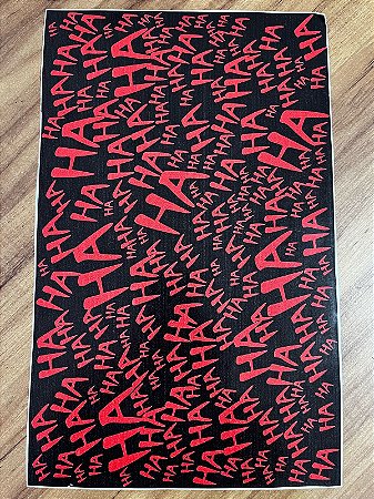 ADESIVO PARA BIKE PLOTTER HAHAHA PRETO/VERMELHO