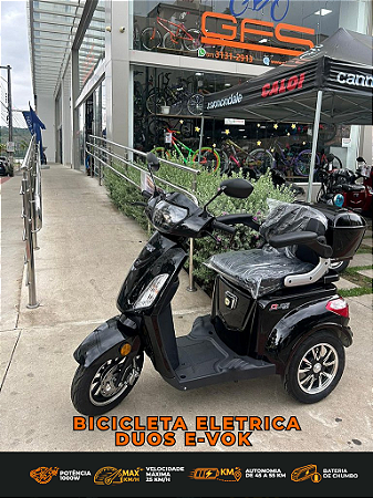 TRICICLO ELETRICO DUOS EKO-10 2025 1000W PRETO