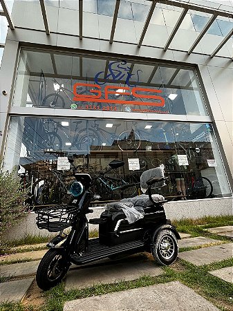 TRICICLO ELETRICO DUOS FENIX PRETO MOTOR 750W 48V