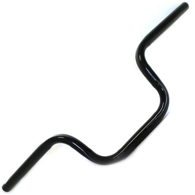 GUIDÃO DE MTB CROSS 4 PARAFUSOS TITAN  22,2X640MM  ALTO AÇO PRETO