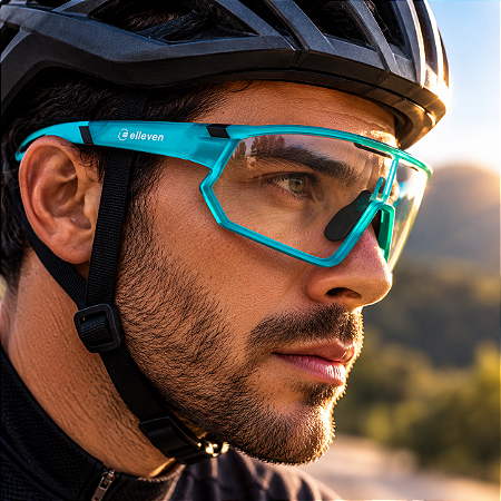 ÓCULOS CICLISMO FOTOCROMÁTICO ELLEVEN ECLIPSE VERDE ÁGUA