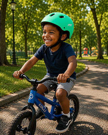 CAPACETE INFANTIL VERDE FOSCO PTK BABY S/ LED COM APOIO DE NUCA TAMANHO P (48 - 55)