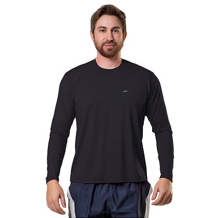 CAMISA PROTEÇÃO TERMICA UPF 50% ELITE PRETO TAMANHO G