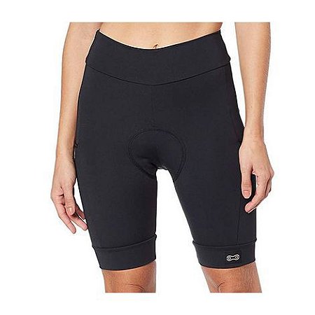 BERMUDA CICLISMO FEMININA MARCIO MAY LIGHT PRETA TAMANHO P