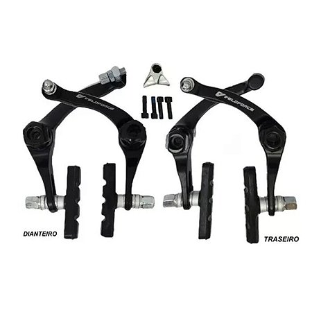 FREIO CROSS U-BRAKE ALUMINIO PRETO VELOFORCE