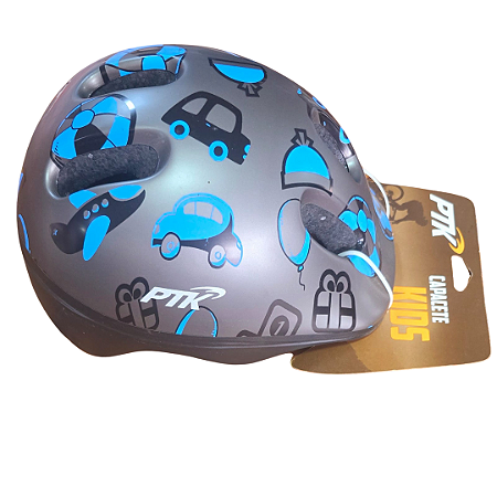 CAPACETE INFANTIL GRAFITE PTK BABY TOYS S/ LED COM APOIO DE NUCA TAMANHO P (48 - 55)