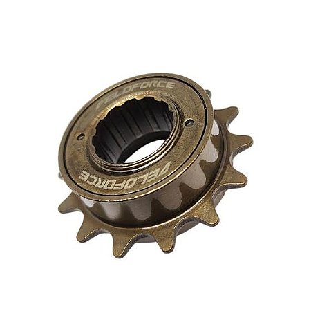 CATRACA RODA LIVRE SINGLE 14 DENTES BMX DOURADA