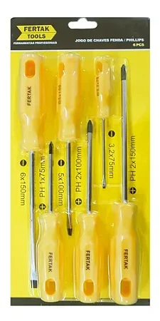 JG CHAVE DE FENDA/PHILLIPS FERTAK 6 PCS