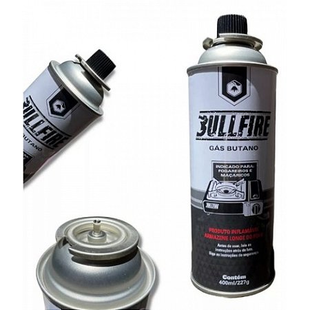 GAS BUTANO REFIL PARA FOGAO BULLFIRE 227G