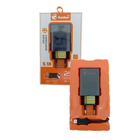CARREGADOR CELULAR TIPO C 5.0A 25W GOLDEN PRO