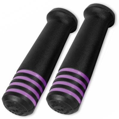 PAR DE MANOPLA PUNHO BIKE MTB NEOPAK PRETO/LILAS BORRACHA