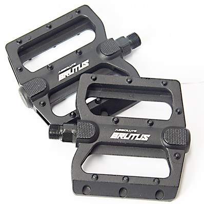 PEDAL ABSOLUTE BRUTUS FREESTYLE PLATAFORMA 9/16 PRETO SEM ESFERA “EIXO GROSSO”