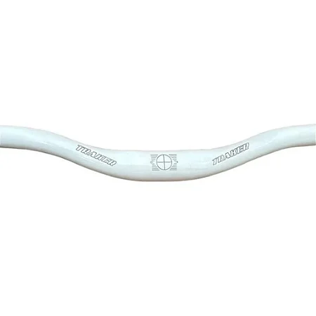 GUIDAO MTB DH 31,8X780MM ALUMINIO CURVO BRANCO