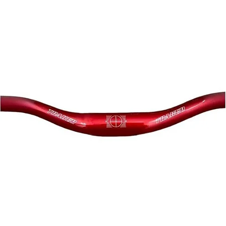 GUIDAO MTB DH 31,8X780MM ALUMINIO CURVO VERMELHO