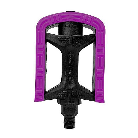 PEDAL METALCICLO BICOLOR EXPORT 9/16 ROXO SEM ESFERA “EIXO GROSSO”