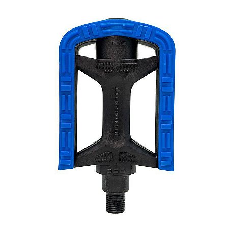 PEDAL METALCICLO BICOLOR EXPORT 9/16 AZUL SEM ESFERA “EIXO GROSSO”