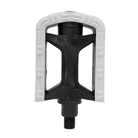 PEDAL METALCICLO BICOLOR EXPORT 1/2 BRANCO SEM ESFERA “EIXO FINO”