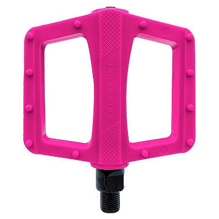 PEDAL METALCICLO FREESTYLE FREE SPORT 9/16 ROSA SEM ESFERA  “EIXO GROSSO”