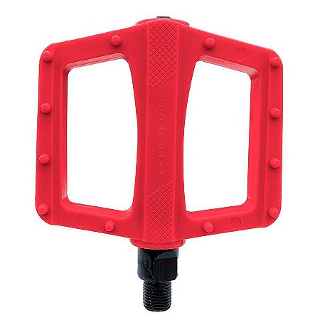 PEDAL METALCICLO FREESTYLE FREE SPORT 1/2 VERMELHO SEM ESFERA “EIXO FINO”