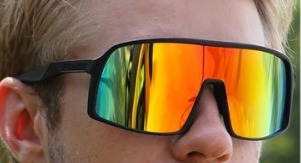 OCULOS CILISMO YKD PRETO LENTE AMARELA ESPELHADO