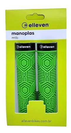 PAR DE MANOPLA PUNHO BIKE MTB ELLEVEN VERDE BORRACHA