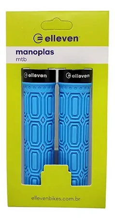PAR DE MANOPLA PUNHO BIKE MTB ELLEVEN AZUL BORRACHA