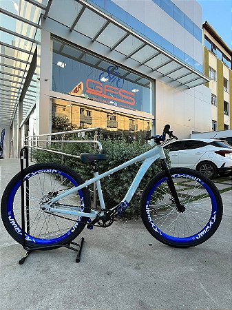 BICICLETA MTB FREERIDE ARO (26) HUPI NAJA KIT SINGLE S/ MARCHA FREIO DISC HIDRÁULICO TRASEIRO SHIMANO COR AZUL/AZUL