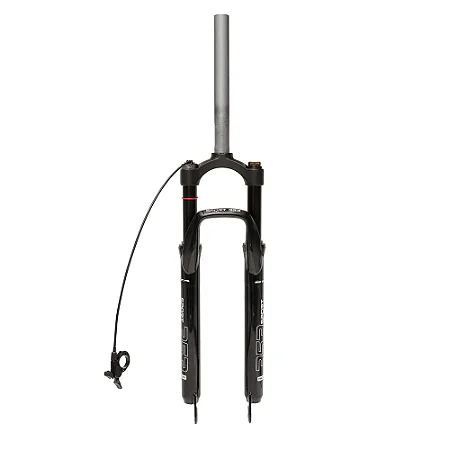 SUSPENSAO 29 AÇO E ALUMINIO 28.6 COM REGULAGEM E COM BOTÃO TRAVA NO GUIDÃO