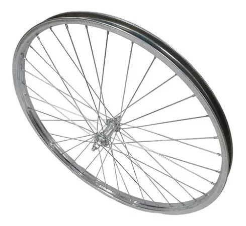 RODA DIANTEIRA 26X2 (MONARK) AÇO GROSSA ZINCADA CUBO ESFERADO