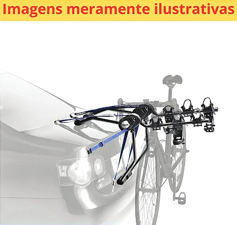 TRANSBIKE PARA PORTA MALAS METAL LINI PARA 2 BIKES COM ALÇA DE BORRACHA