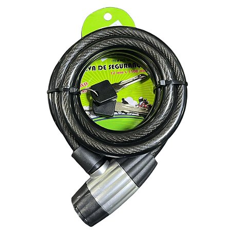 CADEADO 12MM X 1500MM PARA MOTO-BIKE