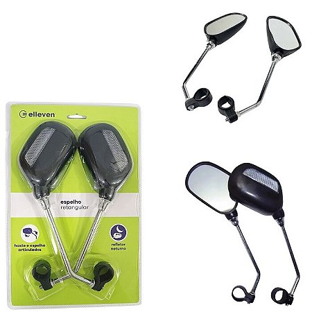 ESPELHO RETROVISOR BIKE GRANDE ELLEVEN ( PAR)