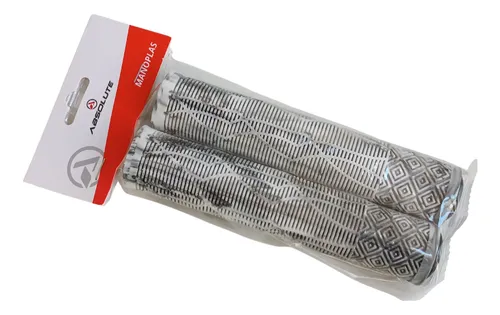 PAR DE MANOPLA PUNHO BIKE BMX3 ABSOLUTE BRANCO/PTO (160MM)