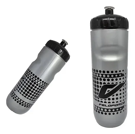 GARRAFA SQUEEZE CARAMANHOLA VELOFORCE 700ML PRETO/CINZA